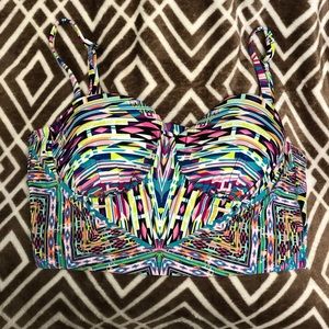 Kenneth Cole Long-line Bikini Top